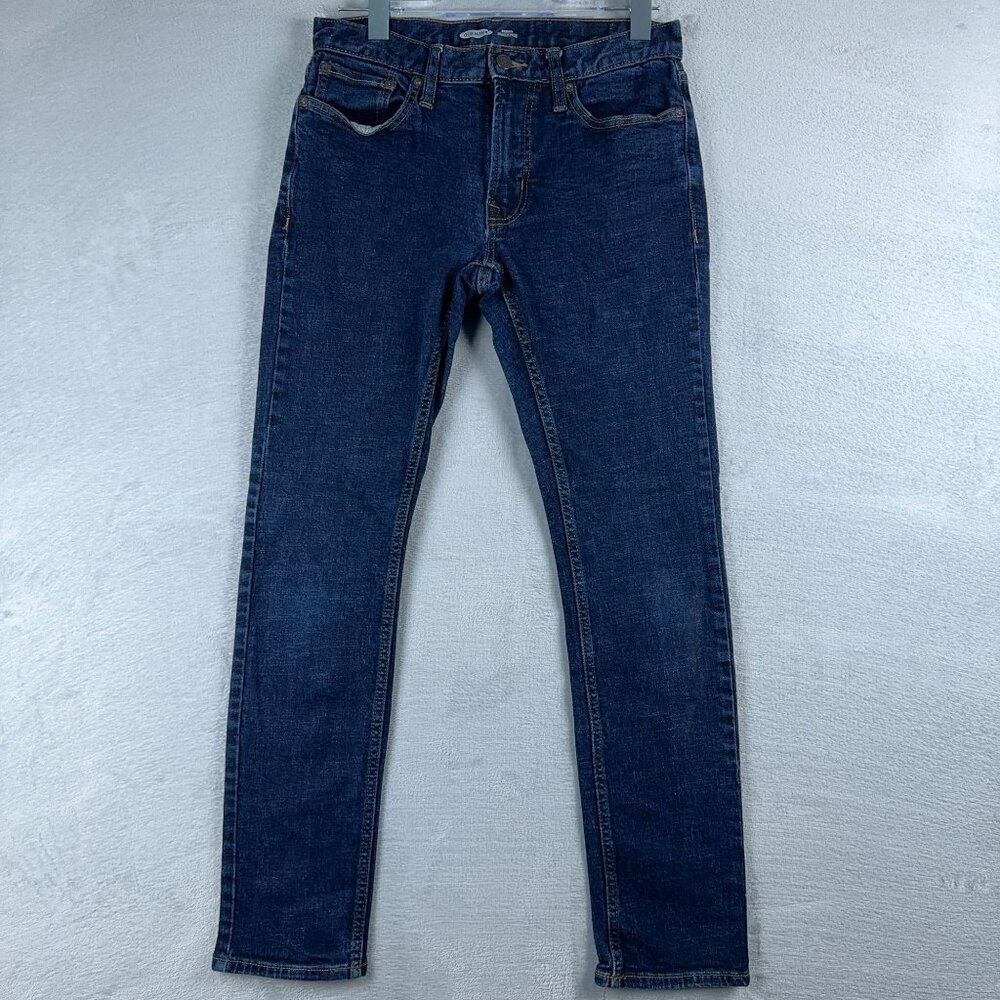 Old Navy Skinny Built-In Flex Jeans Low Rise Dark Wash Blue Men's Size 30X32